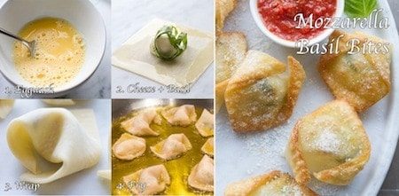 Mozzarella Basil Bites