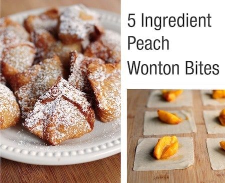 Peach Wontons