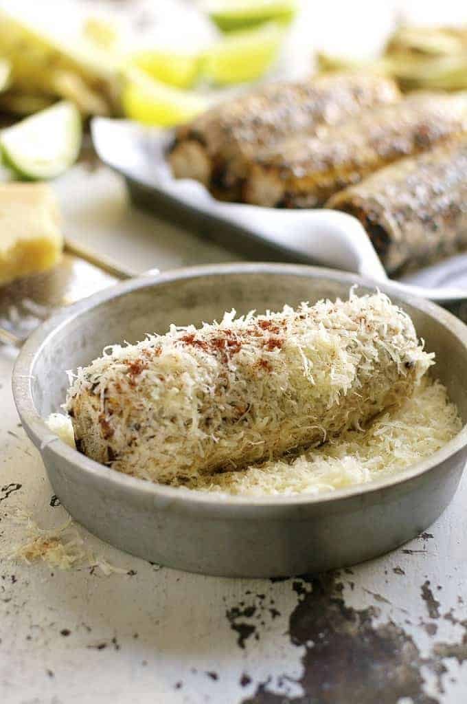 Grilled Mexican Corn with Chipotle Adobo Mayo