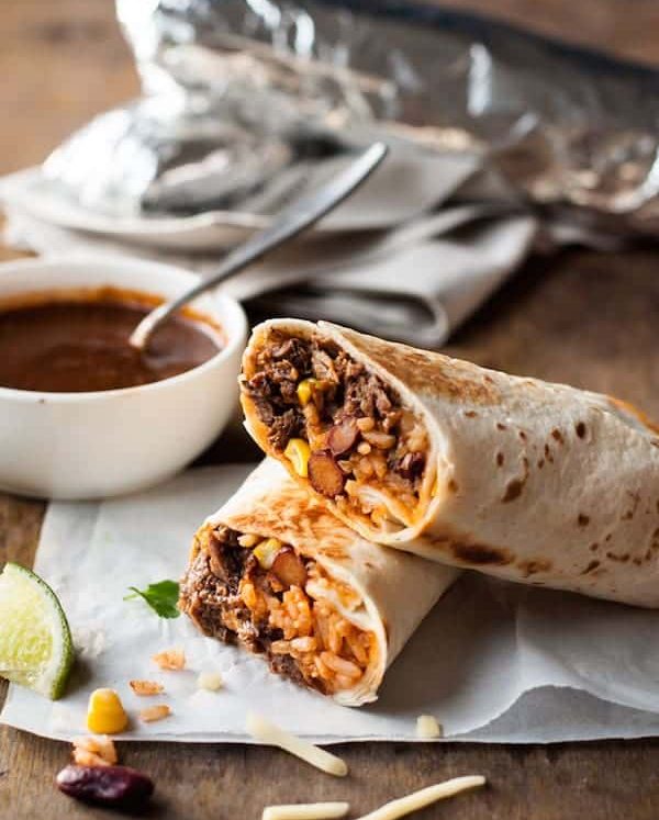 Shredded Beef Burritos