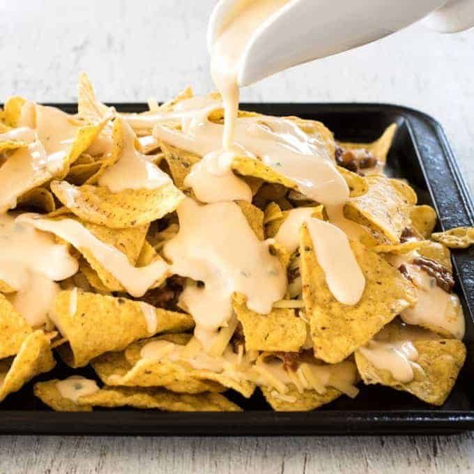 Ripper Beef Nachos - The secret to the ultimate nachos is a 5 ingredient, 5 minute Nachos Cheese sauce!