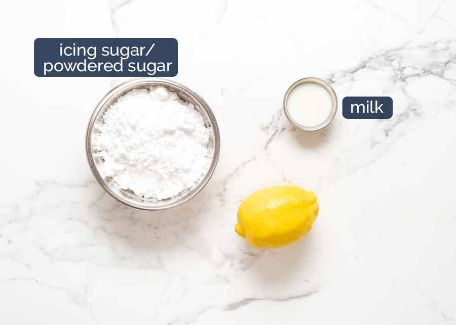Lemon glaze ingredients
