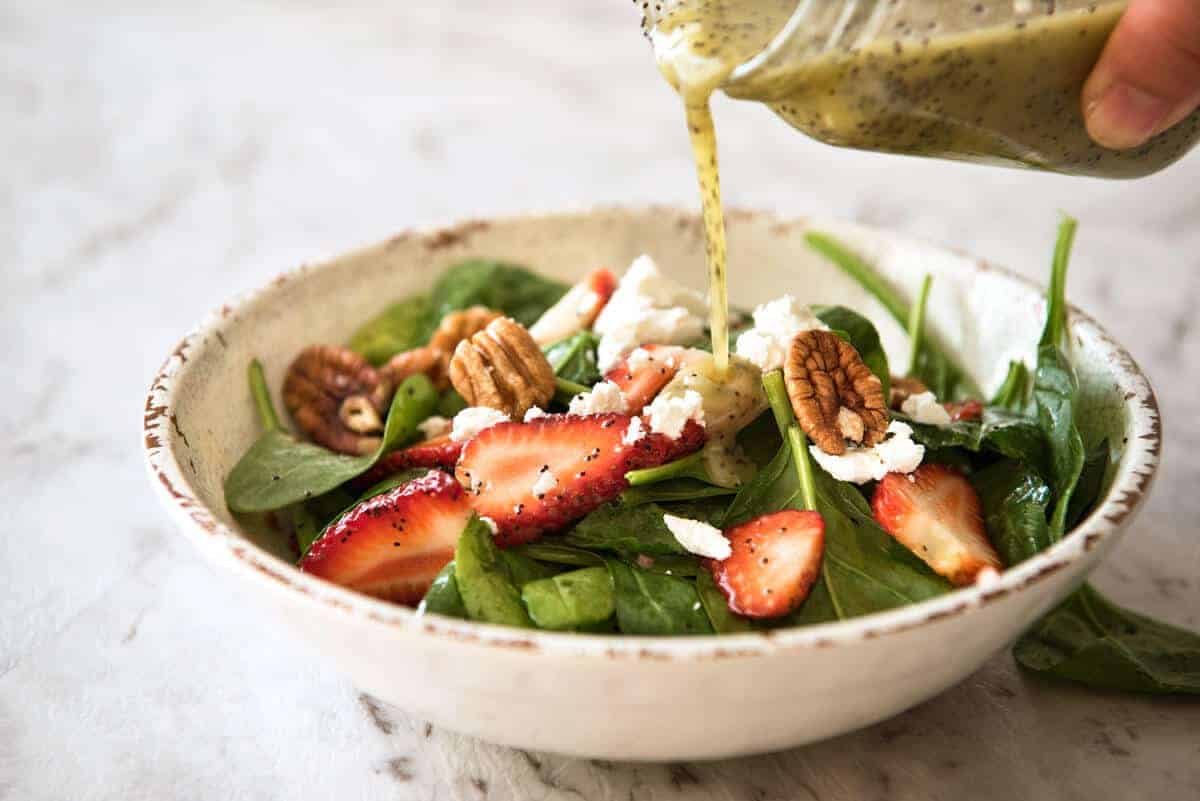 Poppyseed Salad Dressing is so much more than just a dressing with poppyseed in it! It has a unique nutty aroma. Keeps for 3 weeks. www.recipetineats.com