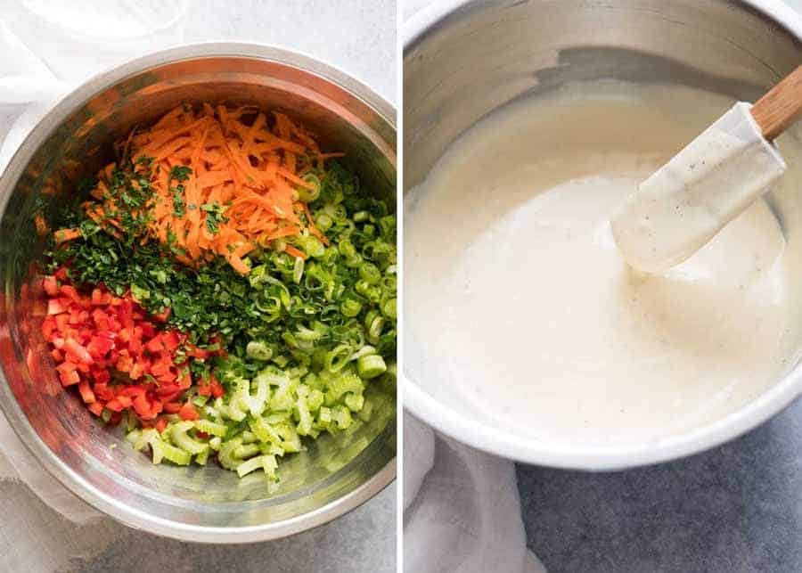 Macaroni Salad ingredients