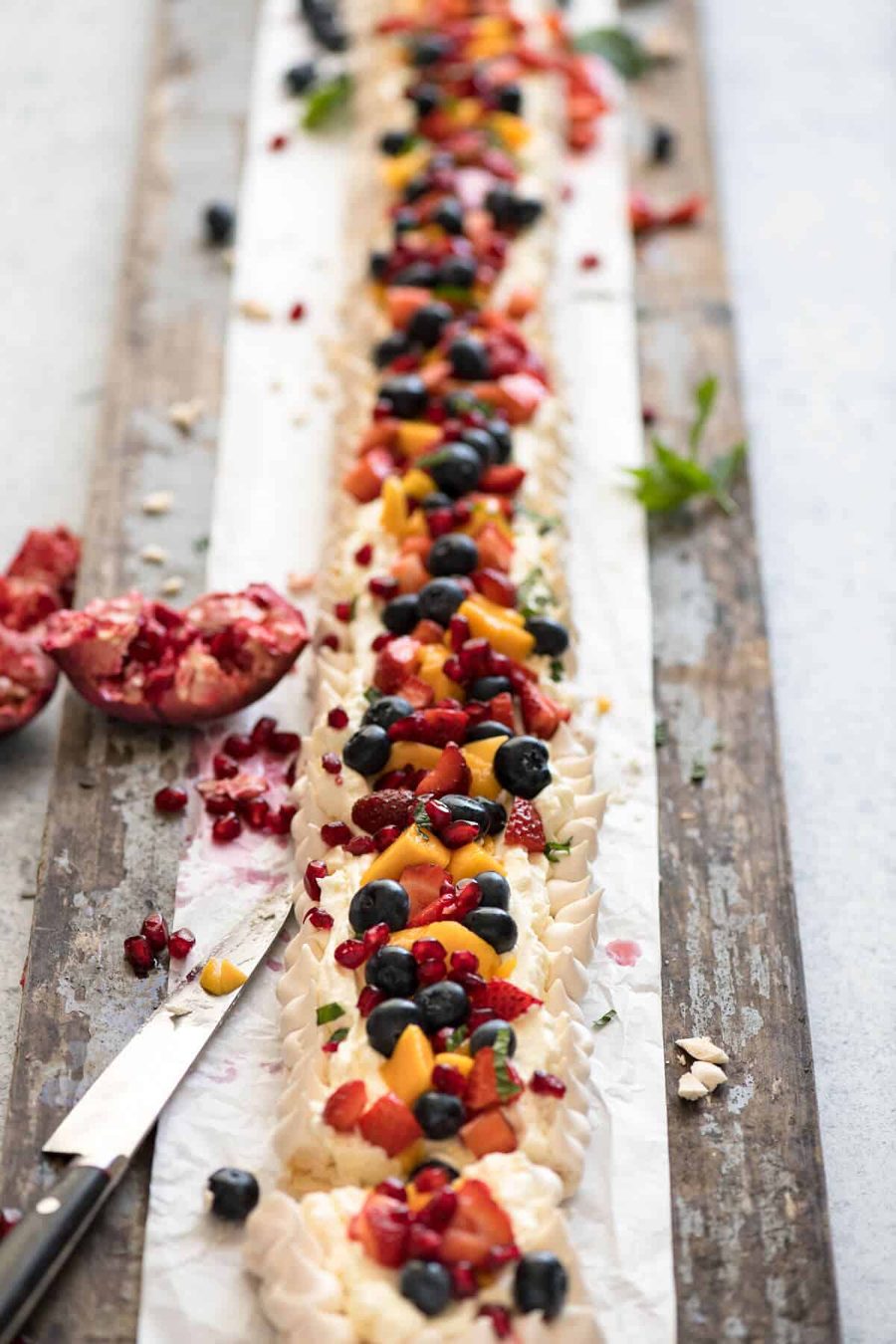 The Never Ending Meringue Tart - Easy, make ahead, show stopper dessert for a crowd! recipetineats.com