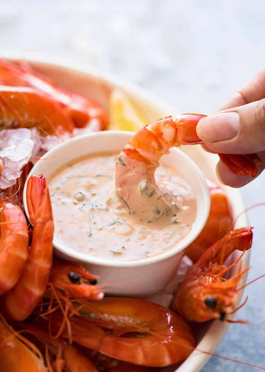 Dill Tartare Dipping Sauce for Prawns (Shrimp) recipetineats.com