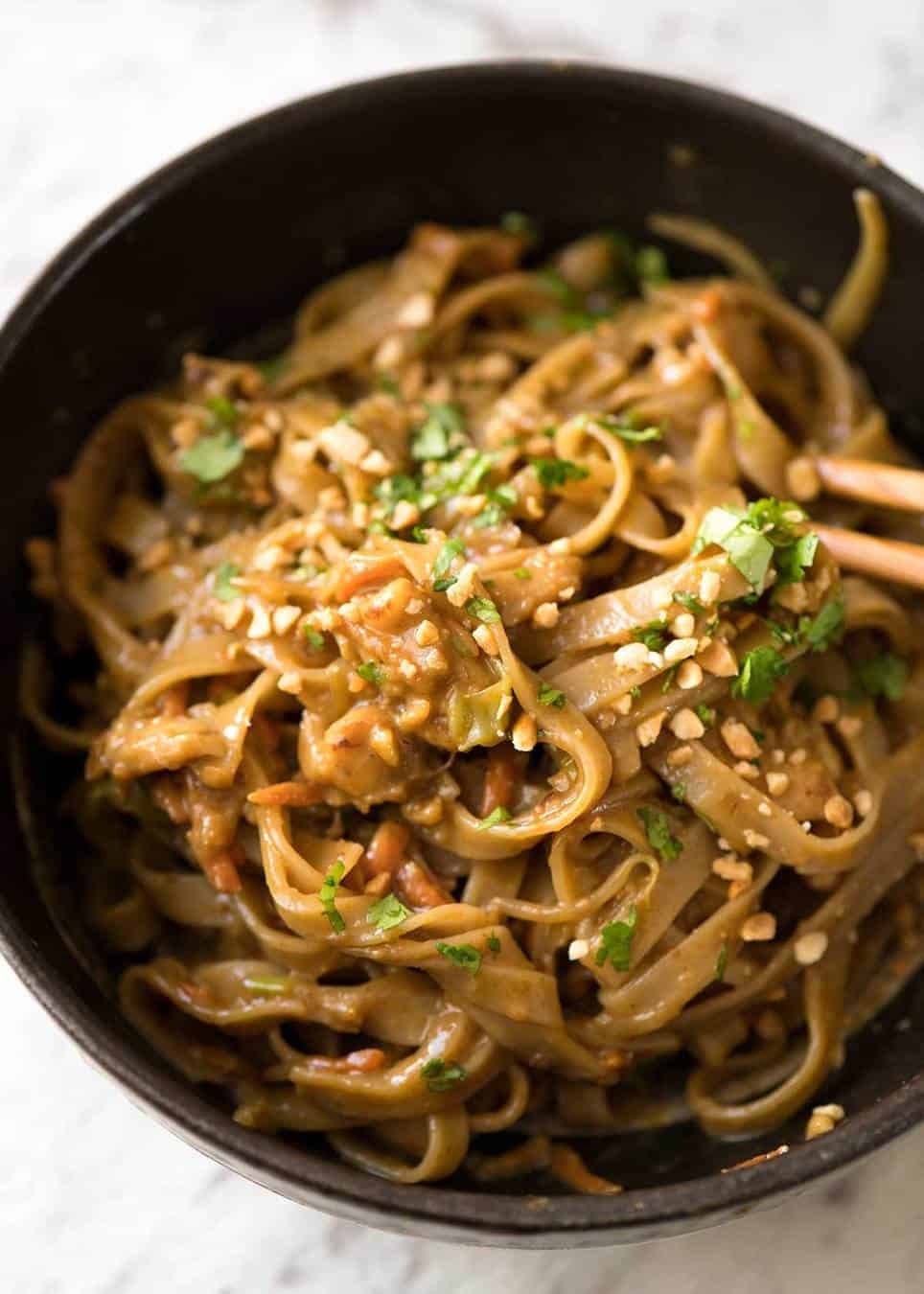Stir Fried Noodles with Satay Sauce