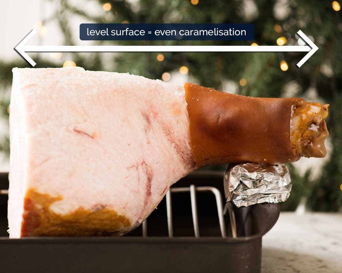 How to make the BEST Glazed Ham - level the surface for even caramelisation