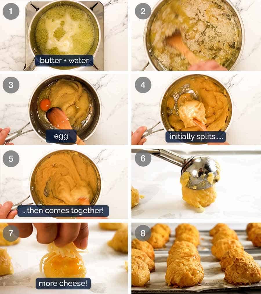 How to make Gourgeres (French Cheese Puffs)