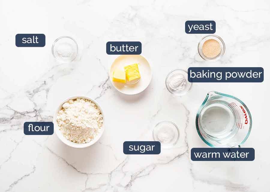 Crumpets recipe ingredients