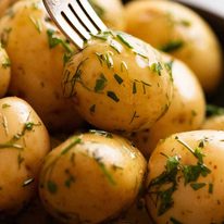Baby Potatoes with Butter & Herbs