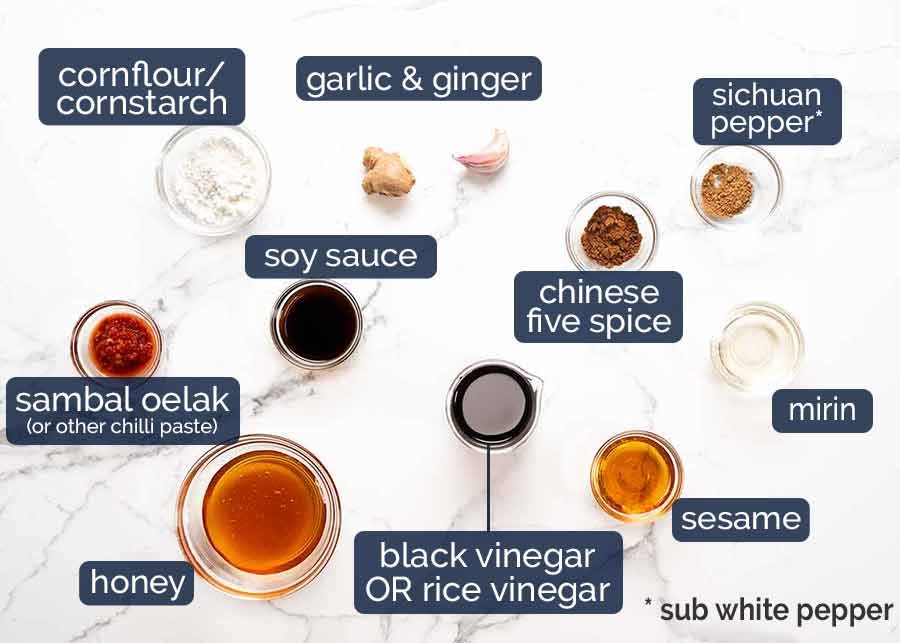 Ingredients in Asian Glazed Baked Barramundi