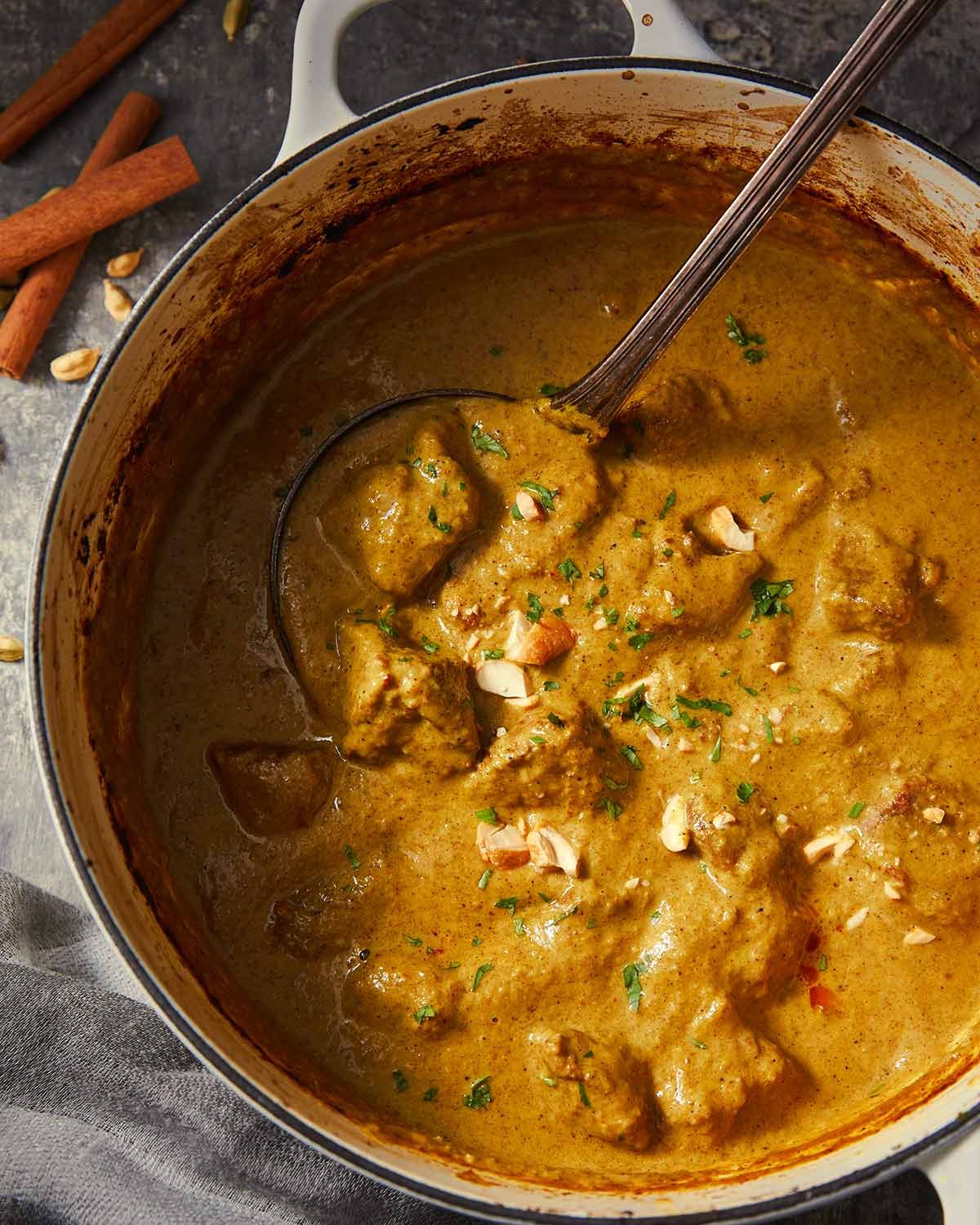 Pot of Lamb Korma Curry