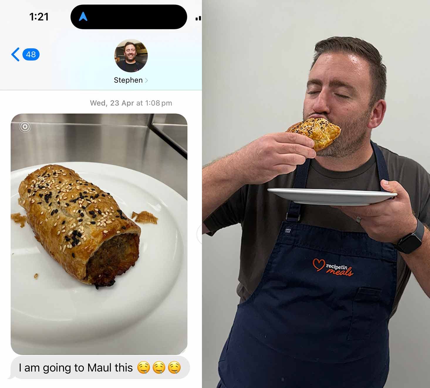 Stephen amusing B85 sausage rolls