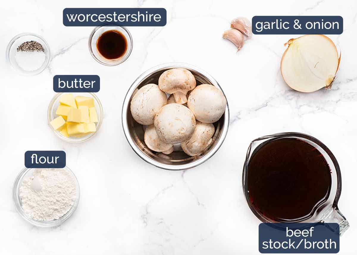 Ingredients in Smothered Rissoles