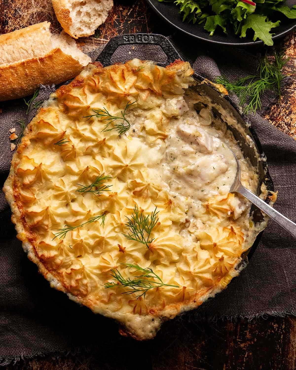 French fish pie