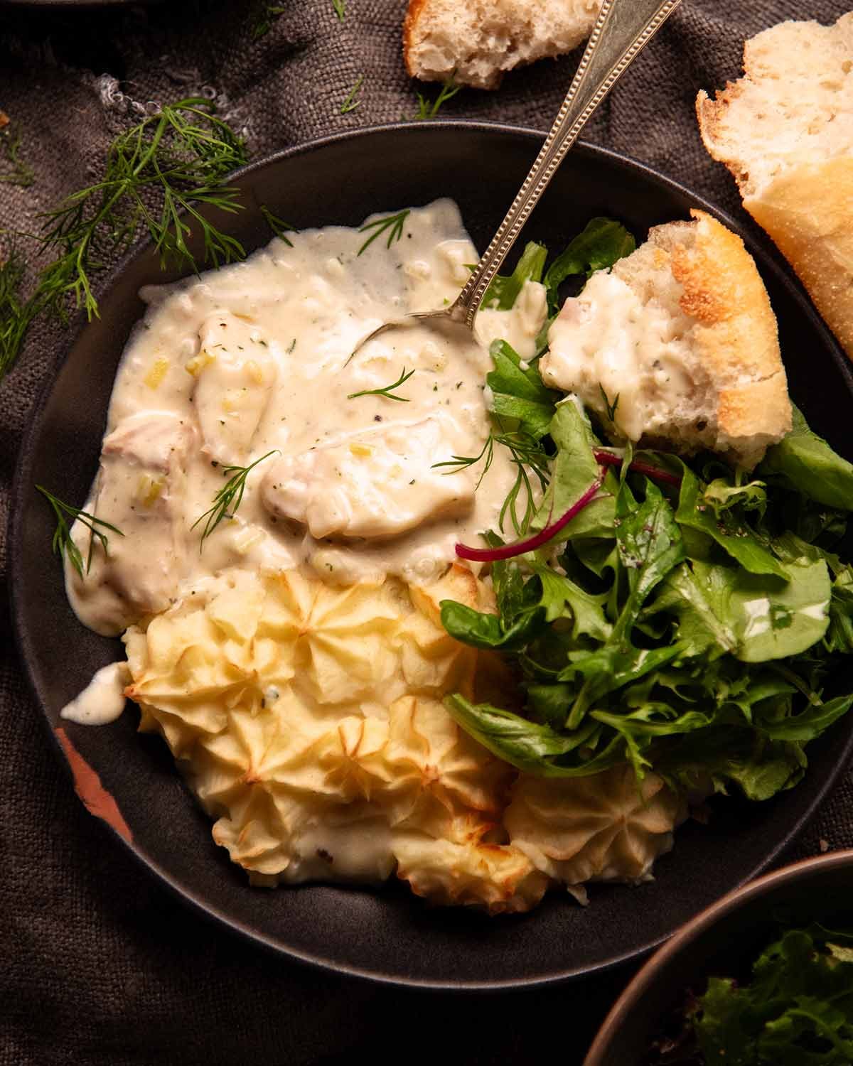French fish pie